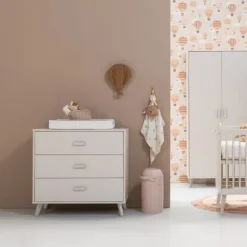 Europe Baby Olivia II Ledikant 60 x 120 cm - Oatmeal / Oatmeal - Retro