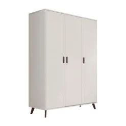 Europe Baby Olivia Kledingkast - 3-Deurs - Oatmeal - Retro