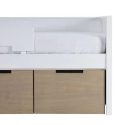 Europe Baby Ralph Kinderkamer Wit / Accent Hout Look | Bed 90 x 200 cm + Bureau