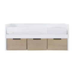 Europe Baby Ralph Kinderkamer Wit / Accent Hout Look | Bed 90 x 200 cm + Bureau