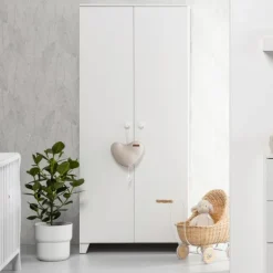 Europe Baby Sarah Kledingkast 2-Deurs Wit
