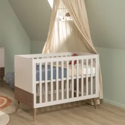 Europe Baby Sev Babykamer Oatmeal/Oatmeal | Ledikant 60 x 120 + Commode
