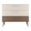 Europe Baby Sev Commode - Oatmeal/Walnoot