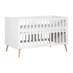 Europe Baby Sterre Babybed - Wit / Naturel - 60 x 120 cm