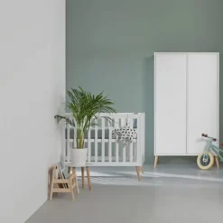 Europe Baby Sterre Babybed - Wit / Naturel - 60 x 120 cm