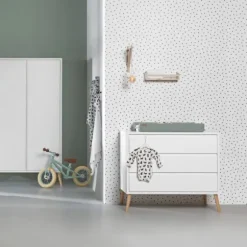 Europe Baby Sterre Commode - Wit / Naturel