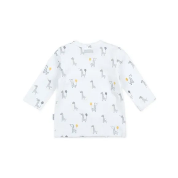 Feetje AOP Giraffe T-Shirt Lange Mouwen Wit Mt. 44