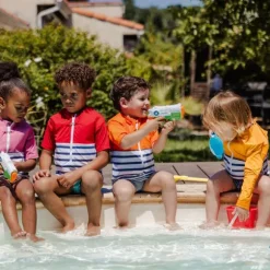 Floatee Anti-Verdrinking T-shirt Lange Mouwen - 2 Jaar - Oranje