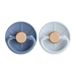 FRIGG Little Viking Fopspeen - 6-18 Mnd - 2 stuks - Ocean View/Powder Blue