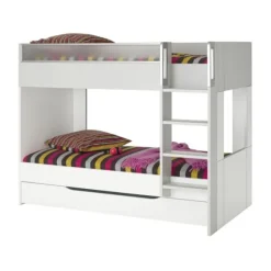 Gautier Dimix Stapelbed 90 x 200 cm - Wit/Grijs