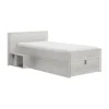 Gautier Lugano Laag Compact Bed - 90x200 cm - Gebleekte Helvezia Eiken