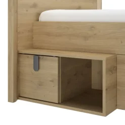 Gautier Lugano Laag Compact Bed - 90x200 cm - Artisan Eiken
