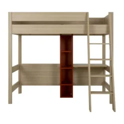 Gautier Mezzanine Tiny Bed - 90 x 200 cm - Eik/Eik