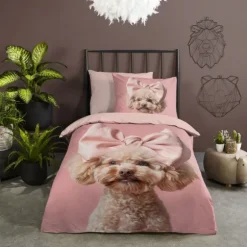 Good Morning Kinderdekbedovertrek - Roxy - 140x200/220 cm - Pink