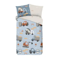 Good Morning Mack Dekbedovertrek - 140 x 220 cm - Blue