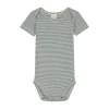 Gray Label Romper - Blue Grey / Cream - 3-6 Mnd