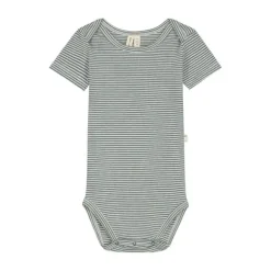 Gray Label Romper - Maat 0-3 Mnd - Blue Grey/Cream