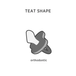 Hevea Fopspeen Orthodontisch Gorgeous Grey 3-36 Mnd