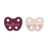 Hevea Orthodontische Fopspeen - 3-36 Mnd - 2 Stuks - Powder Pink / Rosewood