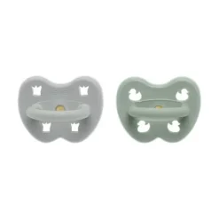 Hevea Orthodontische Fopspeen - 3-36 Mnd - 2 Stuks - Gorgeous Grey / Sage