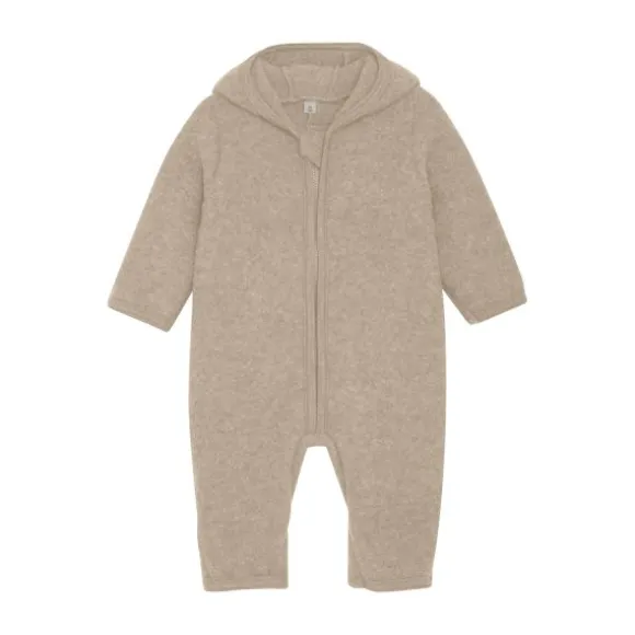 HUTTEliHUT - Boxpakje - Wool Fleece - Camel Melange - mt.62
