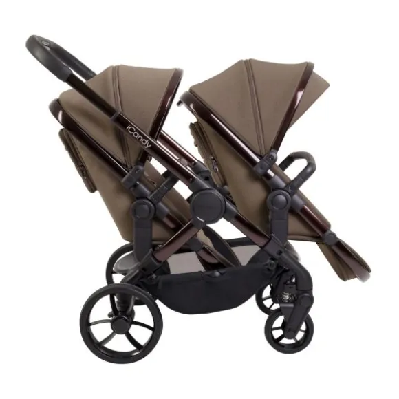 ICandy Peach 7 Twin Kinderwagen - Essentiel Bundel - Cookie