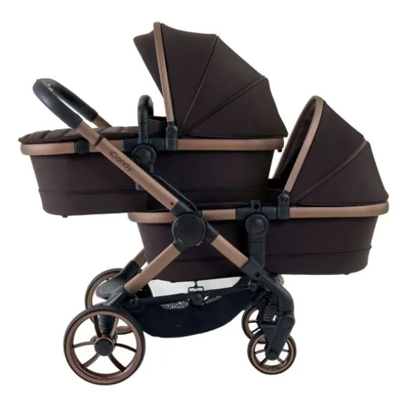 ICandy Peach 7 Twin Kinderwagen - Essentiel Bundel - Cookie