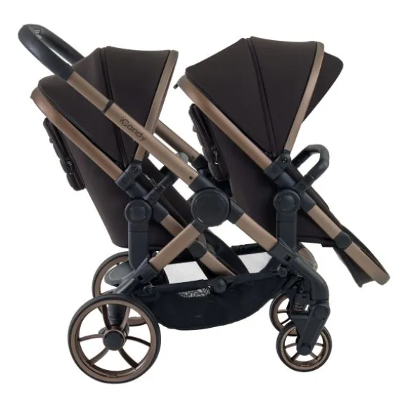 ICandy Peach 7 Twin Kinderwagen - Essentiel Bundel - Cookie