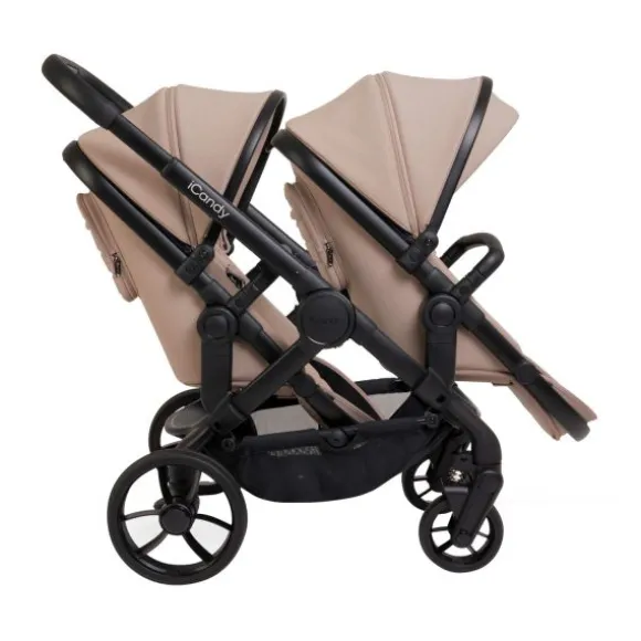 ICandy Peach 7 Twin Kinderwagen - Essentiel Bundel - Cookie
