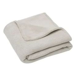 Jollein Basic Knit Wiegdeken 75 x 100 cm Forest Green / Fleece