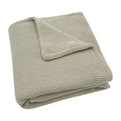 Jollein Basic Knit Wiegdeken - Fleece - Olive Green