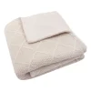 Jollein Check Knit Ledikantdeken - 100 x 150 cm - Oatmeal