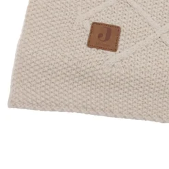 Jollein Check Knit Ledikantdeken - 100 x 150 cm - Oatmeal