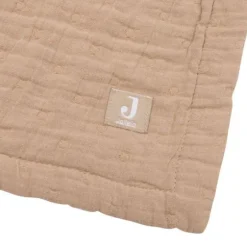 Jollein Deken - 75 x 100 cm - Hydrofiel - Jacquard Biscuit GOTS