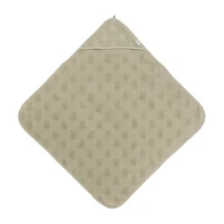 Jollein Miffy Jacquard Badcape - Badstof - Olive Green
