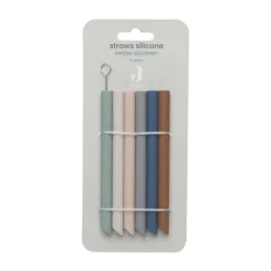 Jollein Siliconen Rietjes Multicolour 6 Stuks