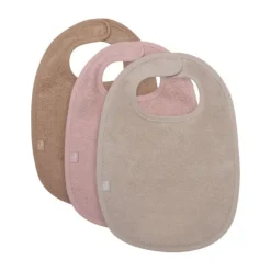 Jollein Slab - 3 Pack - Badstof - Wild Rose / Nougat / Biscuit