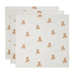 Jollein Teddy Bear Multidoek Hydrofiel Small 3 Stuks