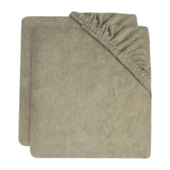 Jollein Terry Waskussenhoes - Badstof - 2 Stuks - Olive Green