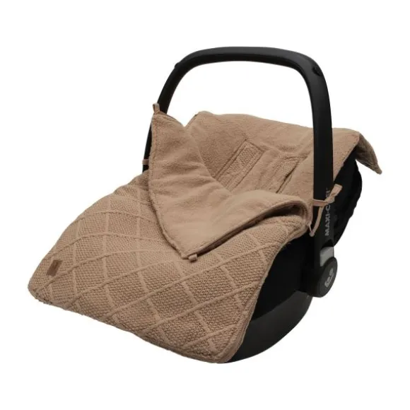 Jollein Voetenzak 3/5 Punts - Groep 0+ - Check Knit - Biscuit