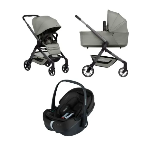 Joolz Hub 2 Kinderwagen 2-in-1 - Sandy Taupe | Joolz X Maxi-Cosi Pebble 360 Pro 2 Autostoeltje | Maxi-Cosi FamilyFix 360 Pro