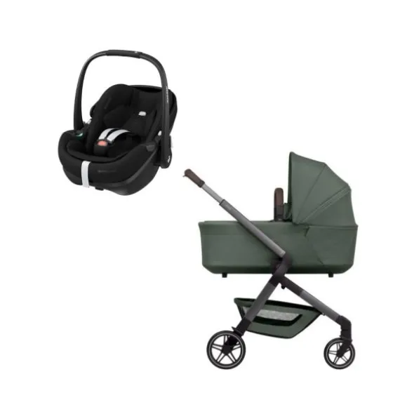Joolz Hub 2 Kinderwagen 2-in-1 - Stone Grey | Joolz X Maxi-Cosi Pebble 360 Pro 2 Autostoeltje