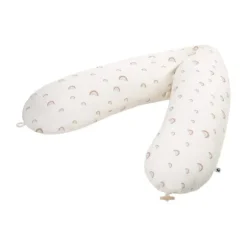 Julius Zöllner Organic Voedingskussen Nappi – Roze – Birdy – 190 cm