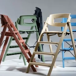 KAOS Klapp Kinderstoel - Inklapbaar - Gerecycled Plastic - Swedish Blue