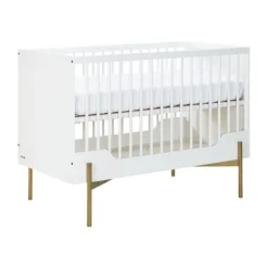 Kidsmill Boutique Babybed Wit / Brass 60 x 120 cm