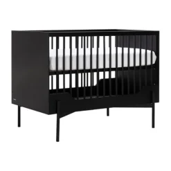 Kidsmill Boutique Babybed Zwart Mat 60 x 120 cm