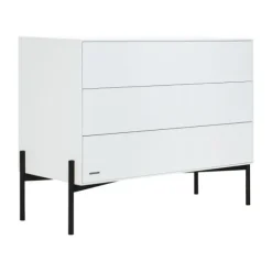 Kidsmill Boutique Babykamer Wit / Zwart | Bed 60 x 120 cm + Commode