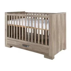 Kidsmill Brent Babykamer Oldwood | Bed 60 x 120 cm + Commode