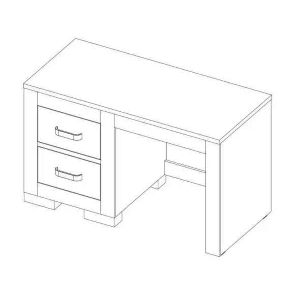 Kidsmill Brent Kinderkamer Oldwood | Bed 90 x 200 cm + Bureau