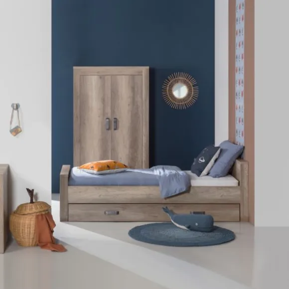 Kidsmill Brent Kinderkamer Oldwood | Bed 90 x 200 cm + Bureau